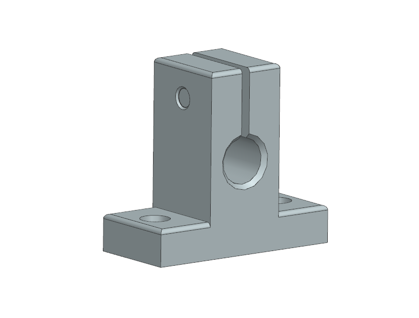 Gối đỡ trục dạng chữ T, VL THÉP (SHAMN) Ø10–Ø30 (GĐ 53)